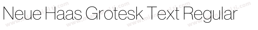 Neue Haas Grotesk Text Regular字体转换